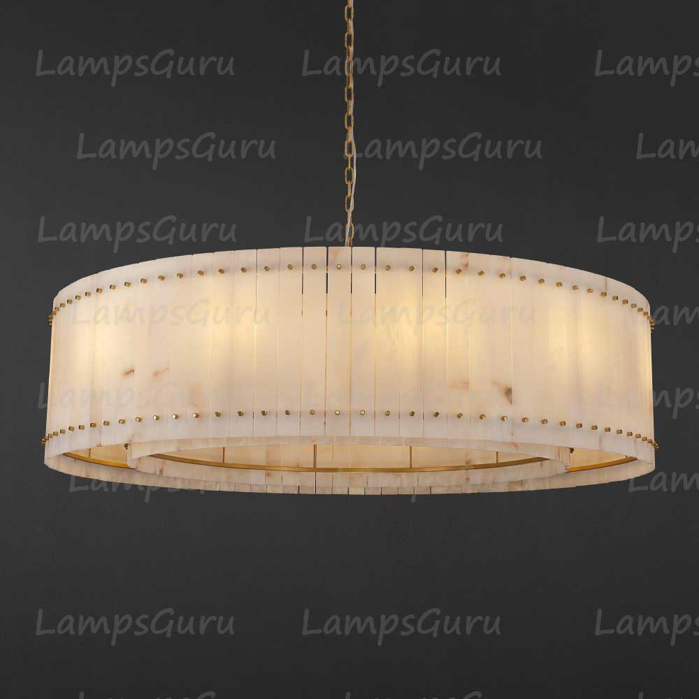 LG San Marko 60 Inch Alabaster Round Chandelier