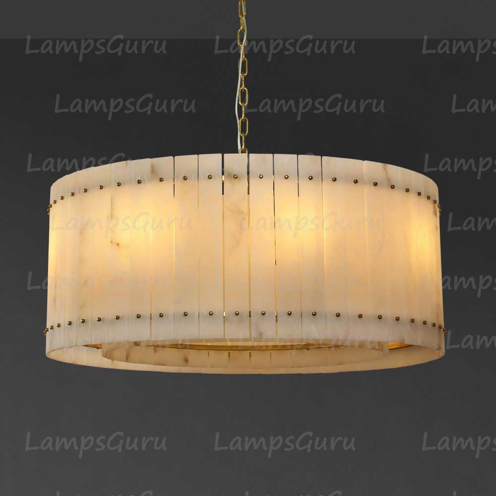 LG San Marko 37 Inch Alabaster Round Chandelier