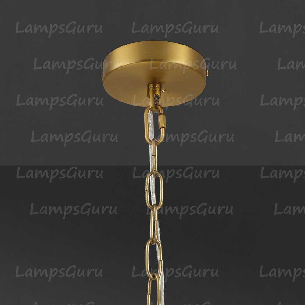 LG San Marko 22 Inch Alabaster Round Chandelier