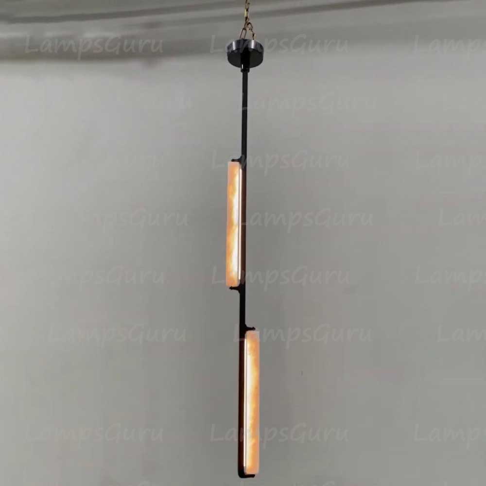 Grand Alabaster Prism Pendant Light - LG Audon