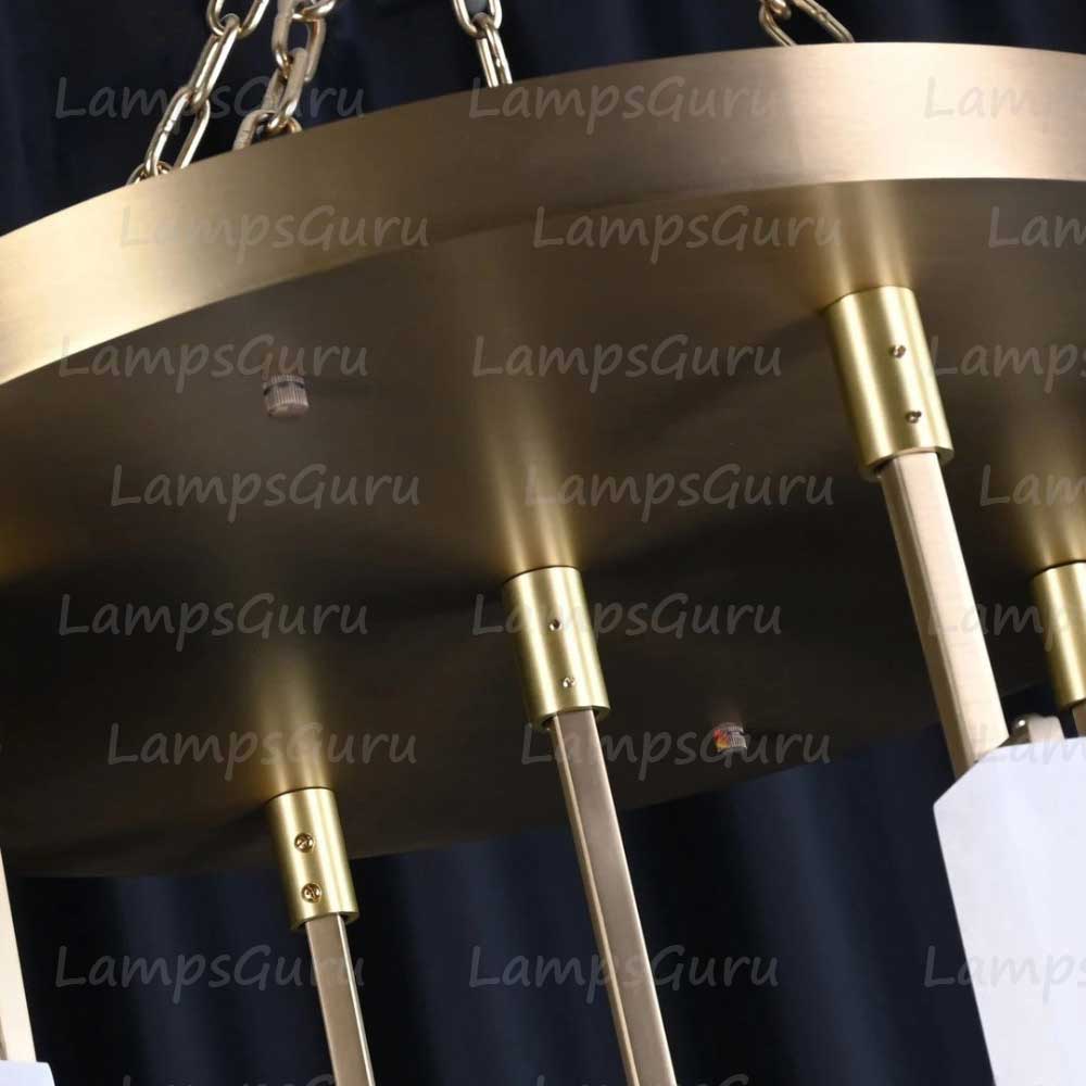 24 Inch Alabaster Prism Cascading Chandelier - LG Audon