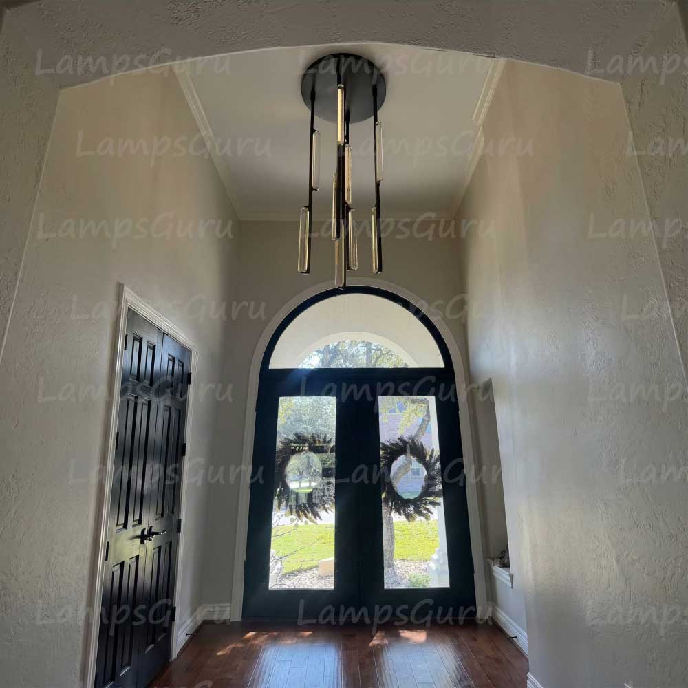 24 Inch Grand Crystal Prism Cascading Chandelier - LG Audon