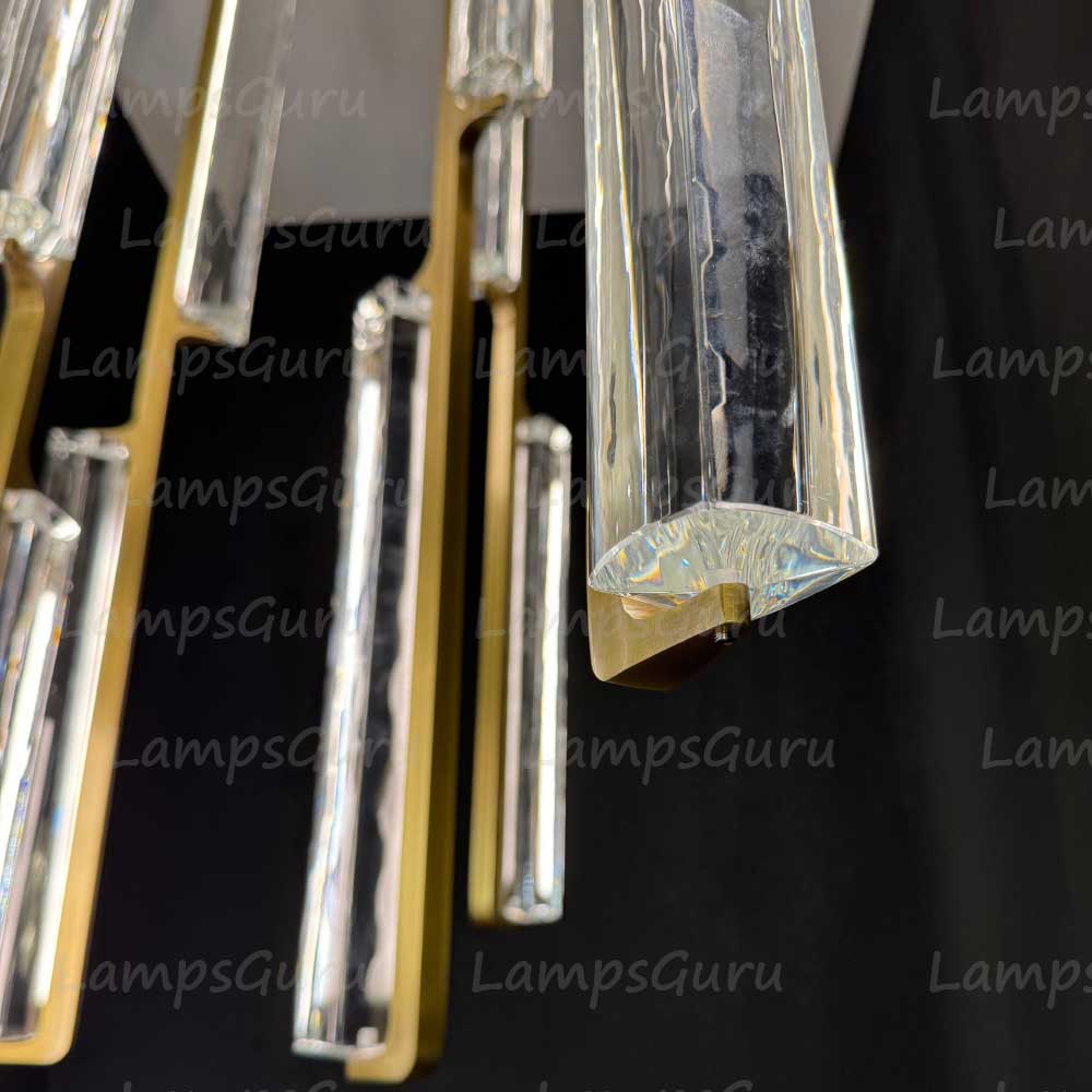 40 Inch Grand Crystal Prism Cascading Chandelier - LG Audon