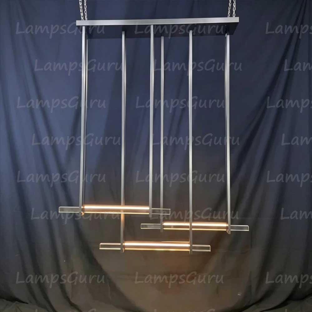 60 Inch Triple Crystal Bar Chandelier - LG Audon