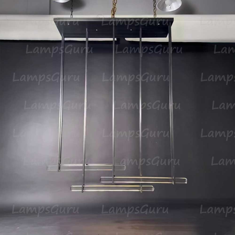 72 Inch Triple Crystal Bar Chandelier - LG Audon