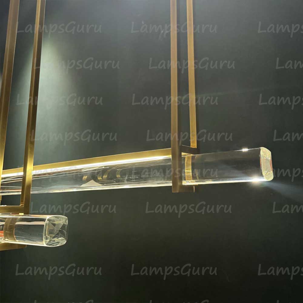 60 Inch Triple Crystal Bar Chandelier - LG Audon
