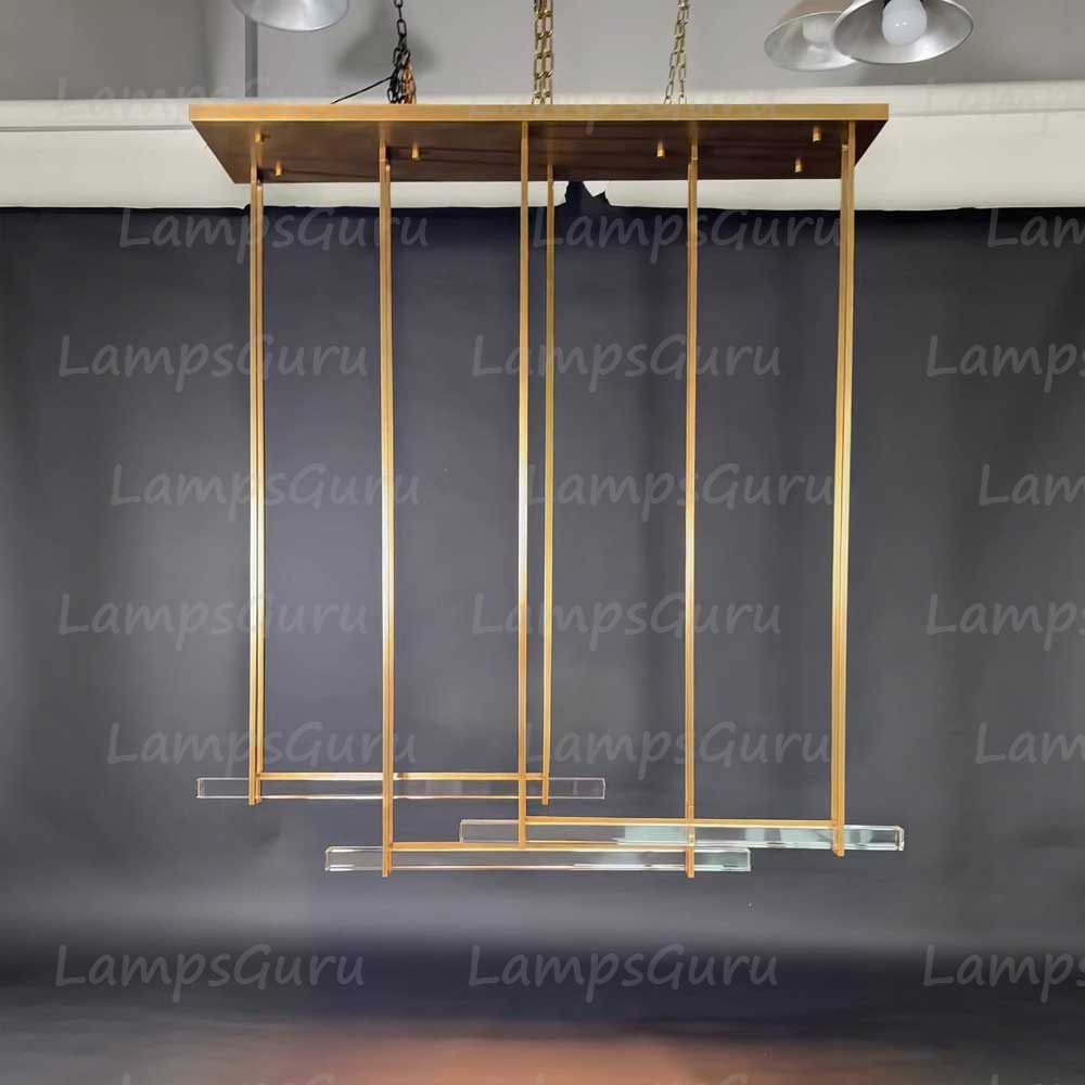 72 Inch Triple Crystal Bar Chandelier - LG Audon