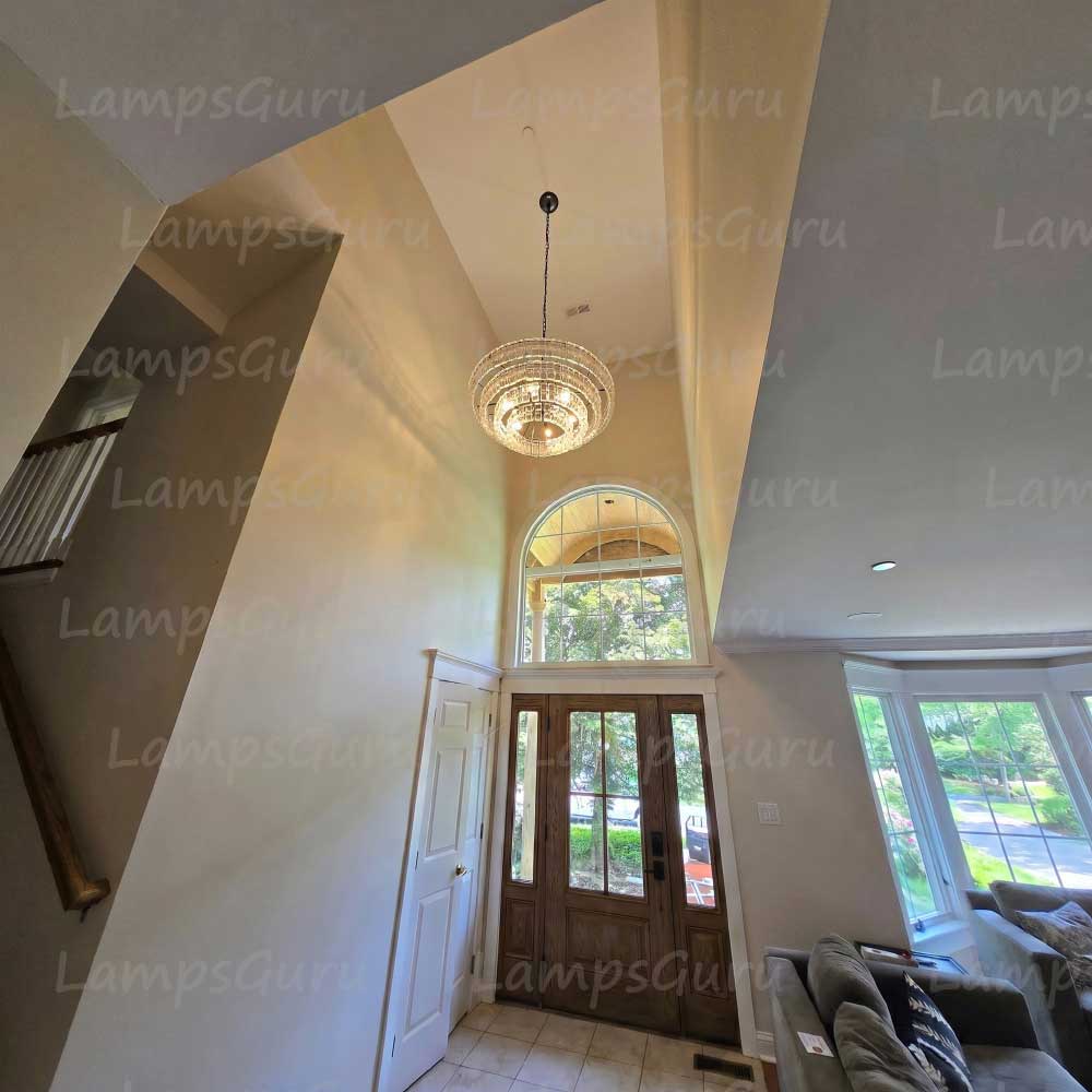 Ghiaccios Round Glass Chandelier 36" 48"