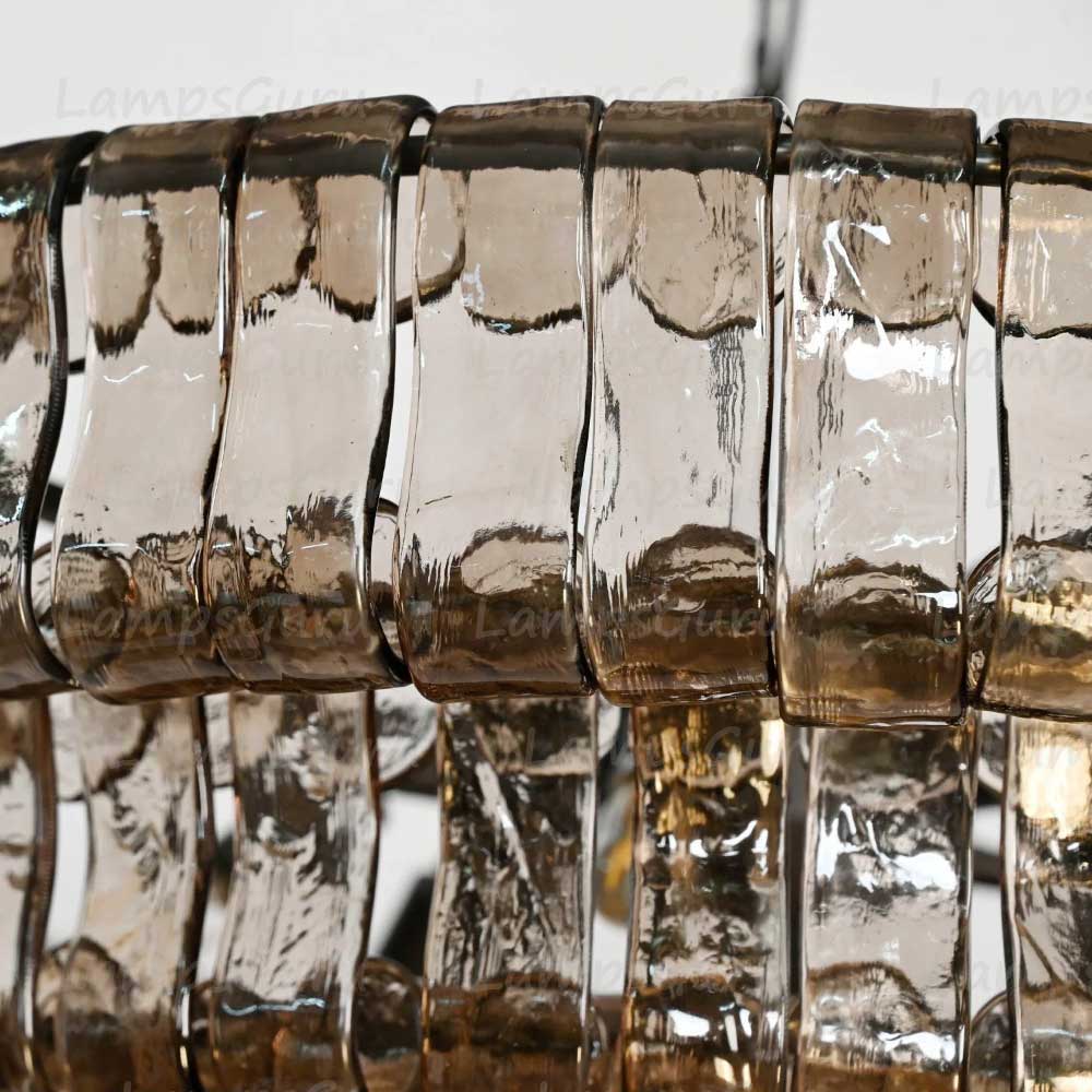 Ghiaccios Round Glass Chandelier 36" 48"
