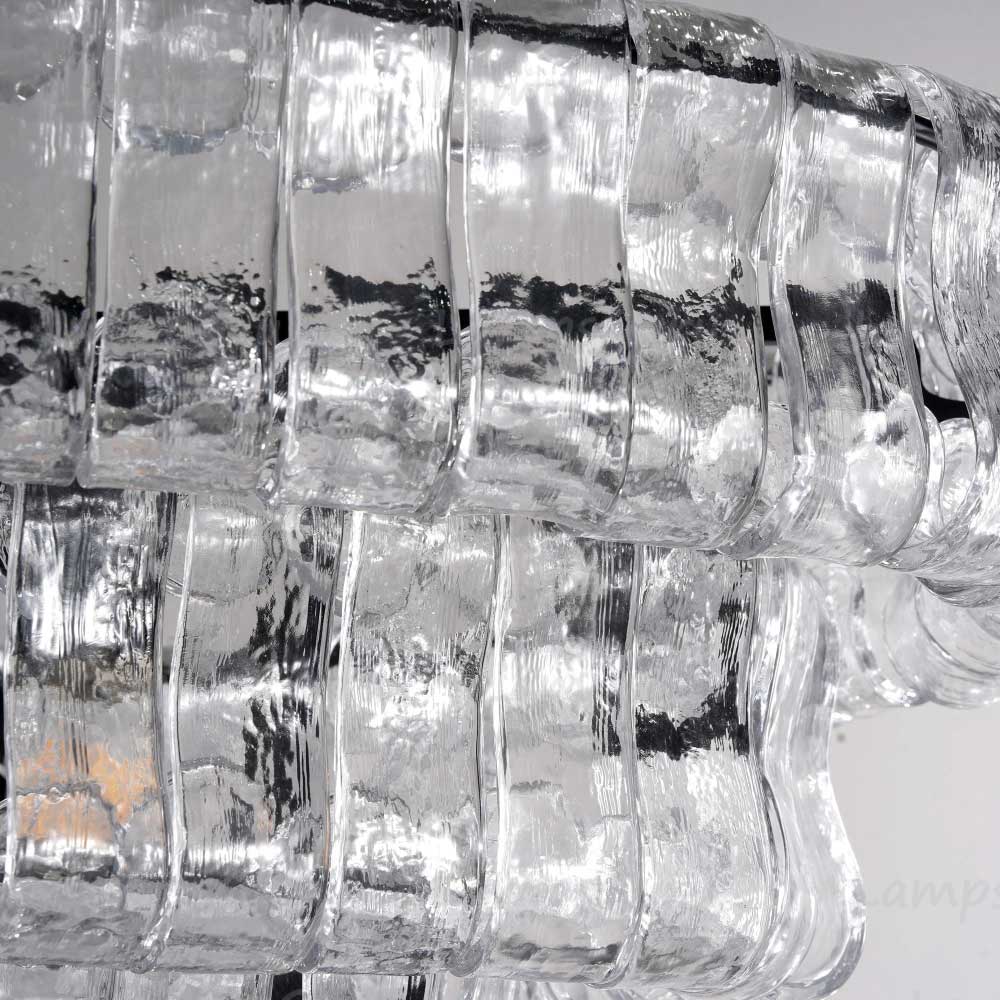 Ghiaccios Glass Oval Chandelier 54" 65"