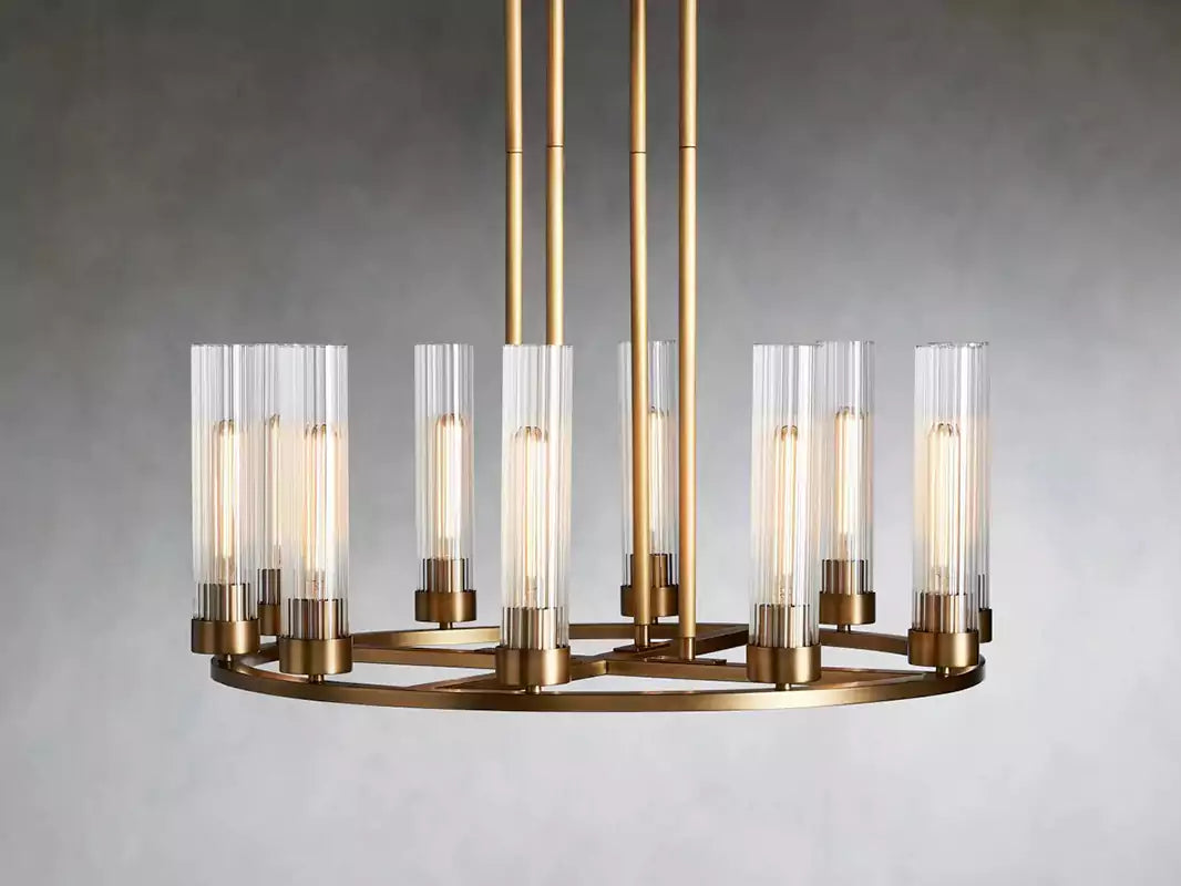 Andreaso Round Glass Chandelier 30" 40"