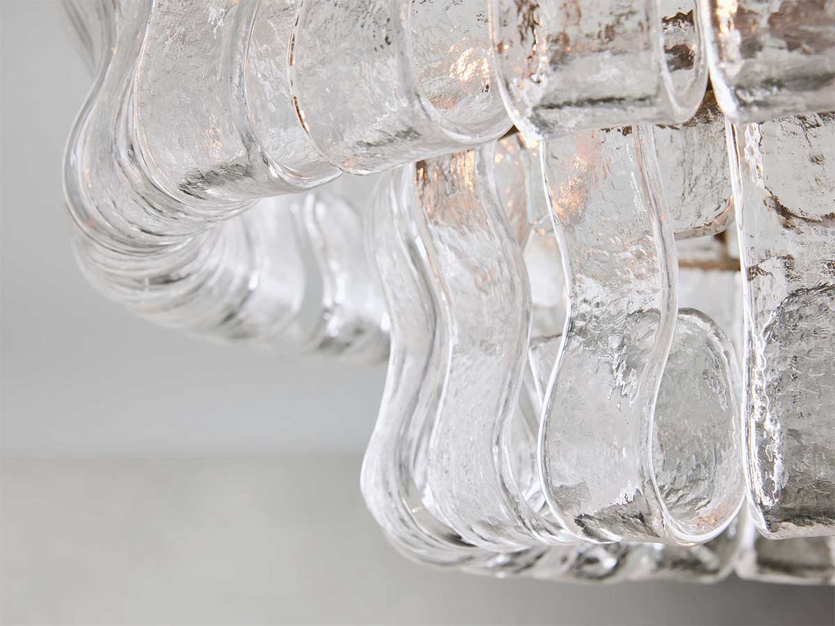 Ghiaccios Modern Glass Flushmount