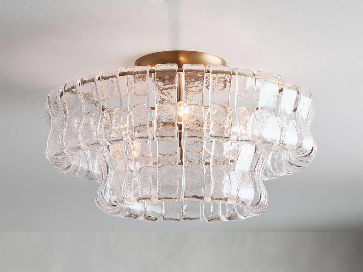 Ghiaccios Modern Glass Flushmount
