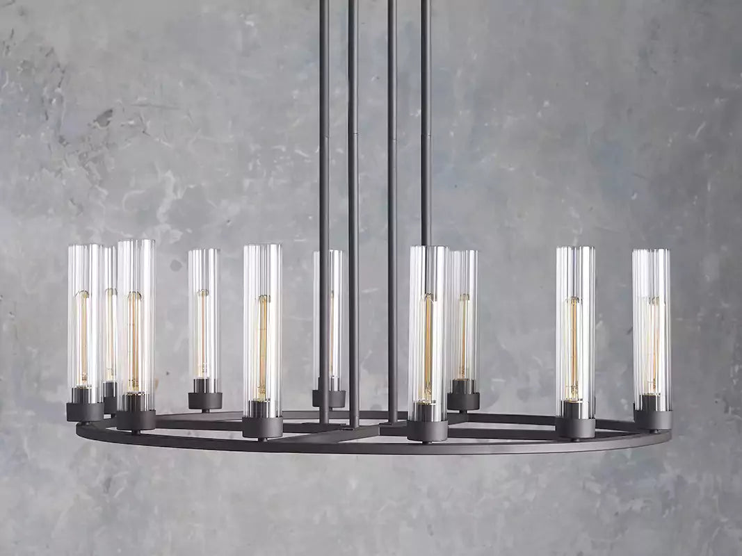 Andreaso Round Glass Chandelier 30" 40"