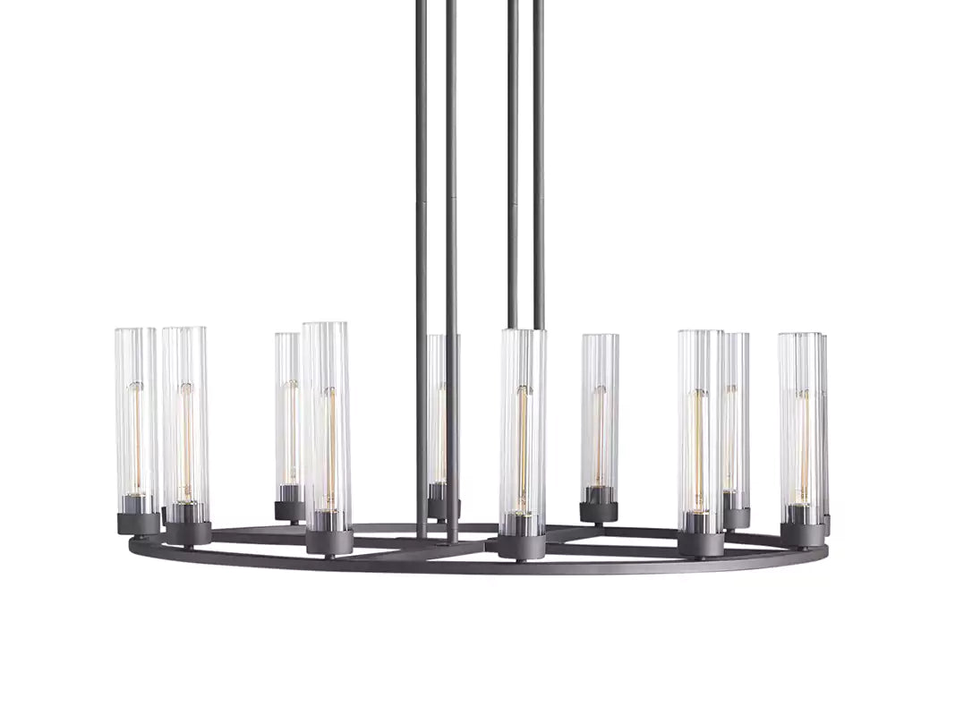 Andreaso Round Glass Chandelier 30" 40"