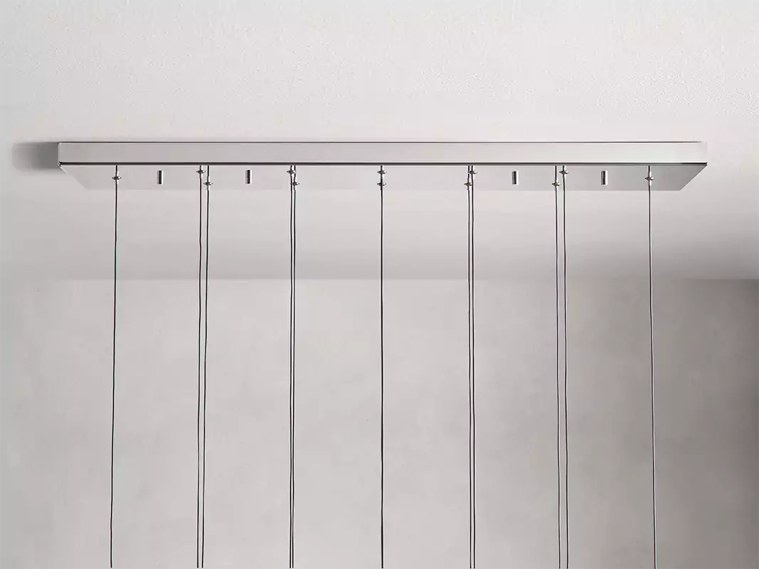 Solitaire Raindrop Linear Chandelier