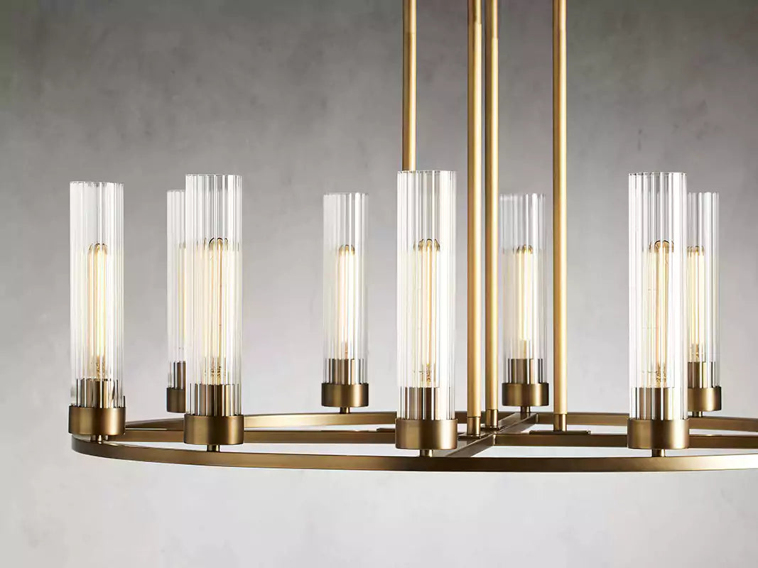 Andreaso Round Glass Chandelier 30" 40"