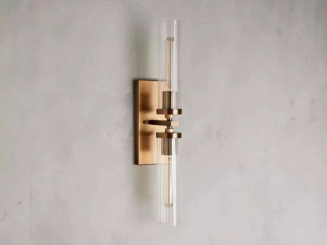 Andreaso 2-Light Glass Wall Sconce