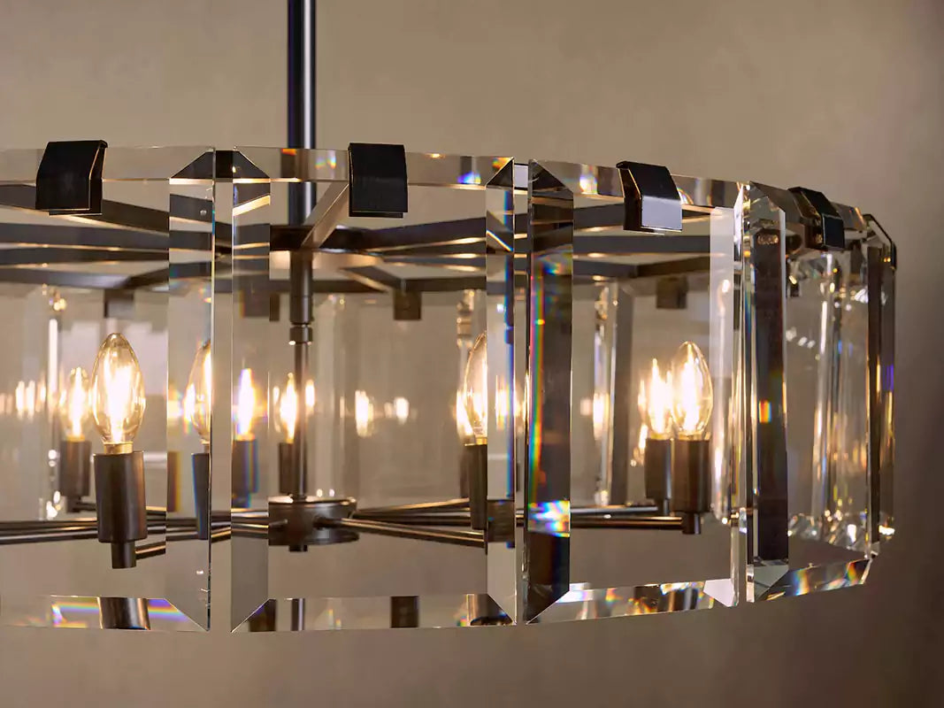 Amayar Crystal Round Chandelier 30" 38" 48"