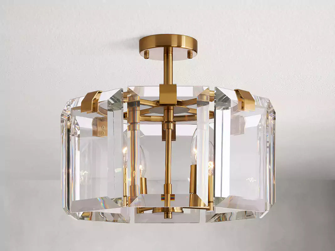 Amayar Crystal 4-Light Flush Mount