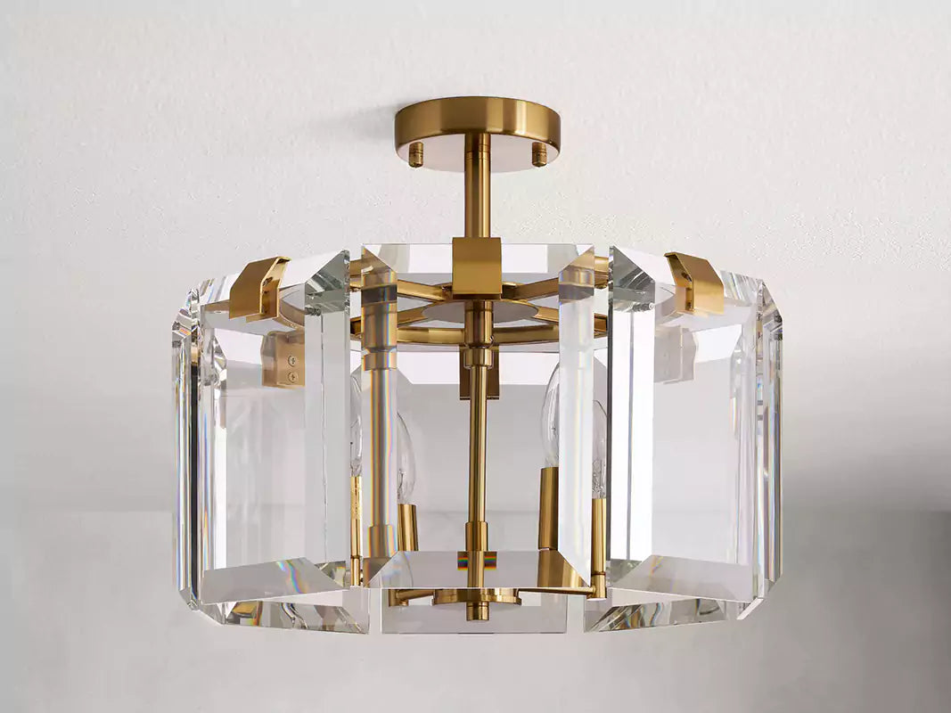 Amayar Crystal 4-Light Flush Mount