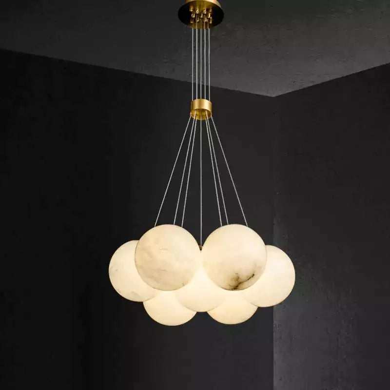 Alabaster Global Ceiling Pendant