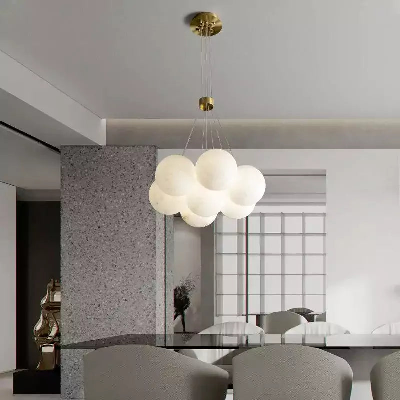 Alabaster Global Ceiling Pendant