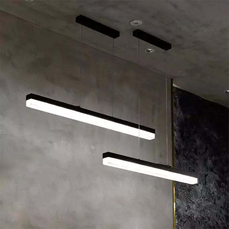 Alabaster Simple Linear Kitchen Island Chandelier