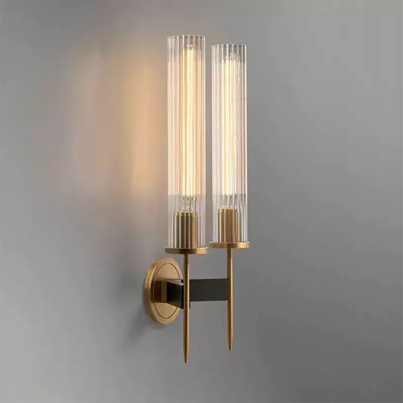 Alouette Brass Double Candle Sconce