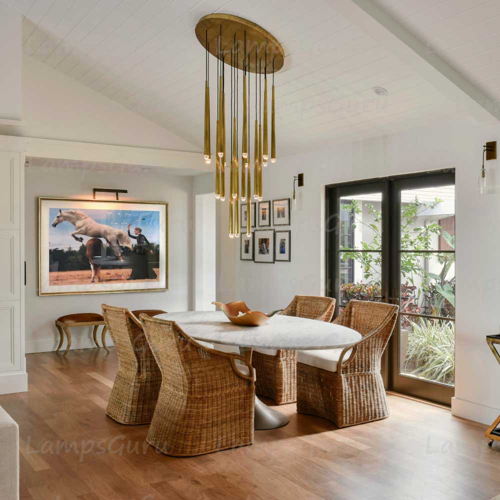 Aquitainey Round Chandelier 30"