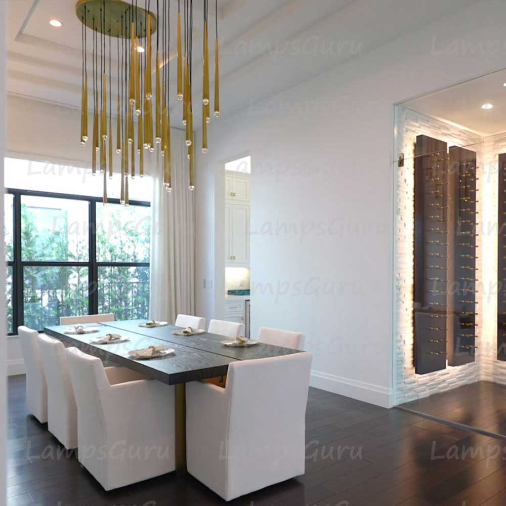 Aquitainey Round Chandelier 30"