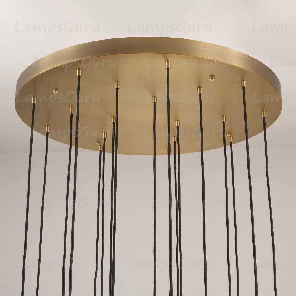 Aquitainey Round Chandelier 30"