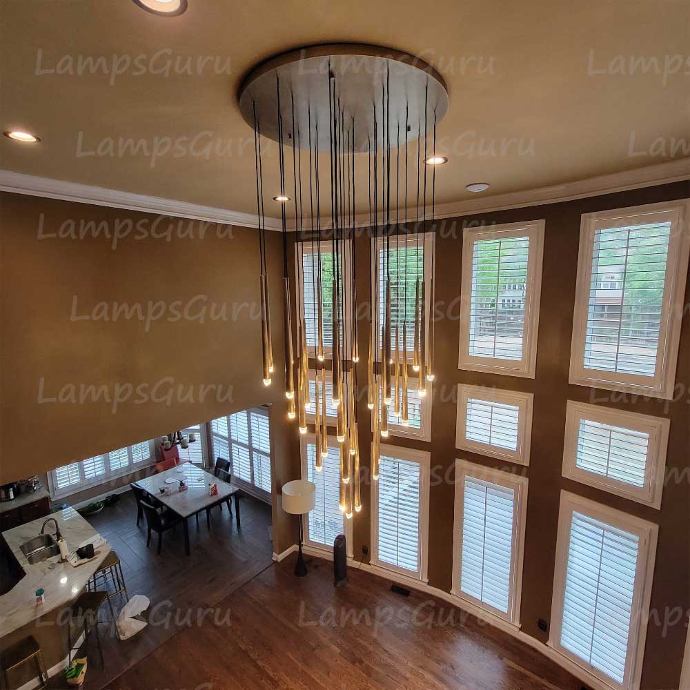 LG Aquita Round Chandelier 48"