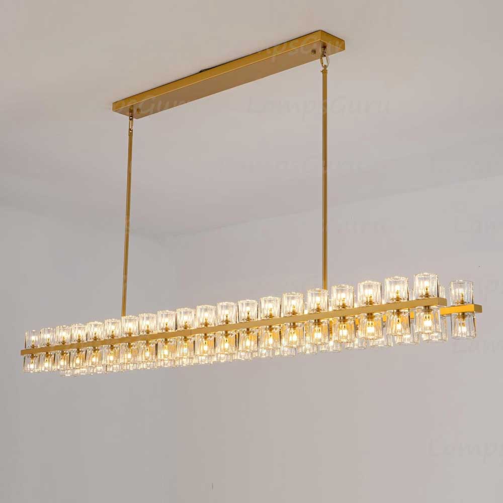 Arcachona LED Rectangular Chandelier 72"