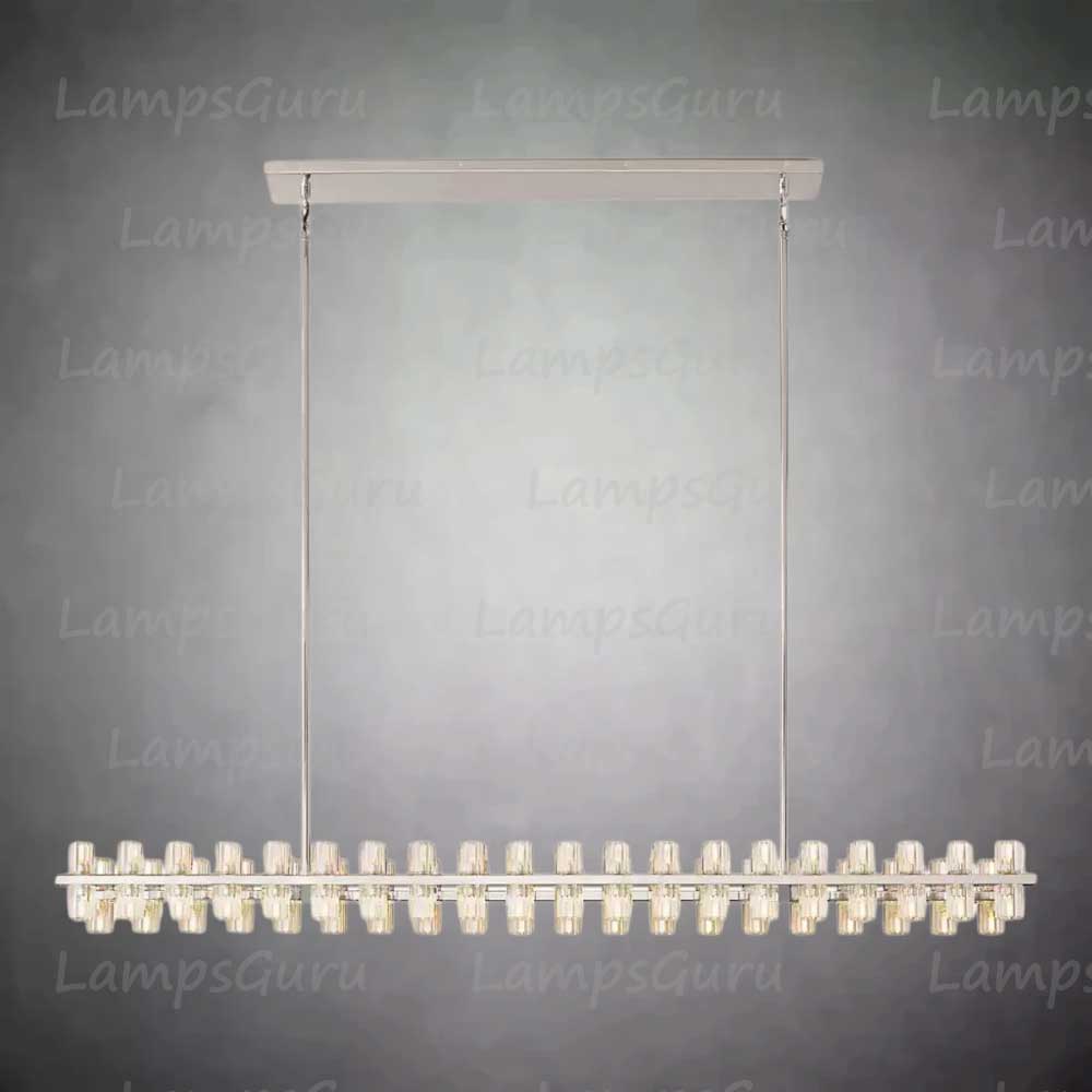 Arcachona LED Rectangular Chandelier 72"