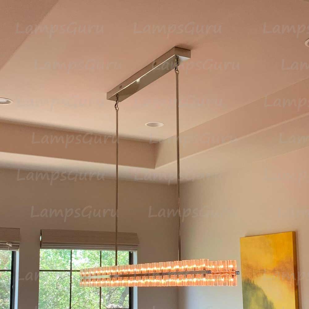 Arcachona LED Rectangular Chandelier 72"