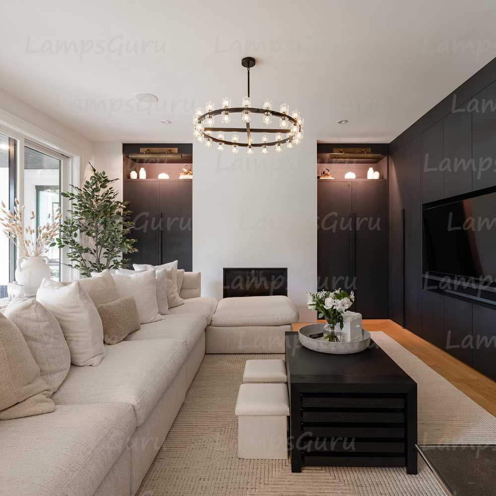 Arcachona LED Round Chandelier 36"