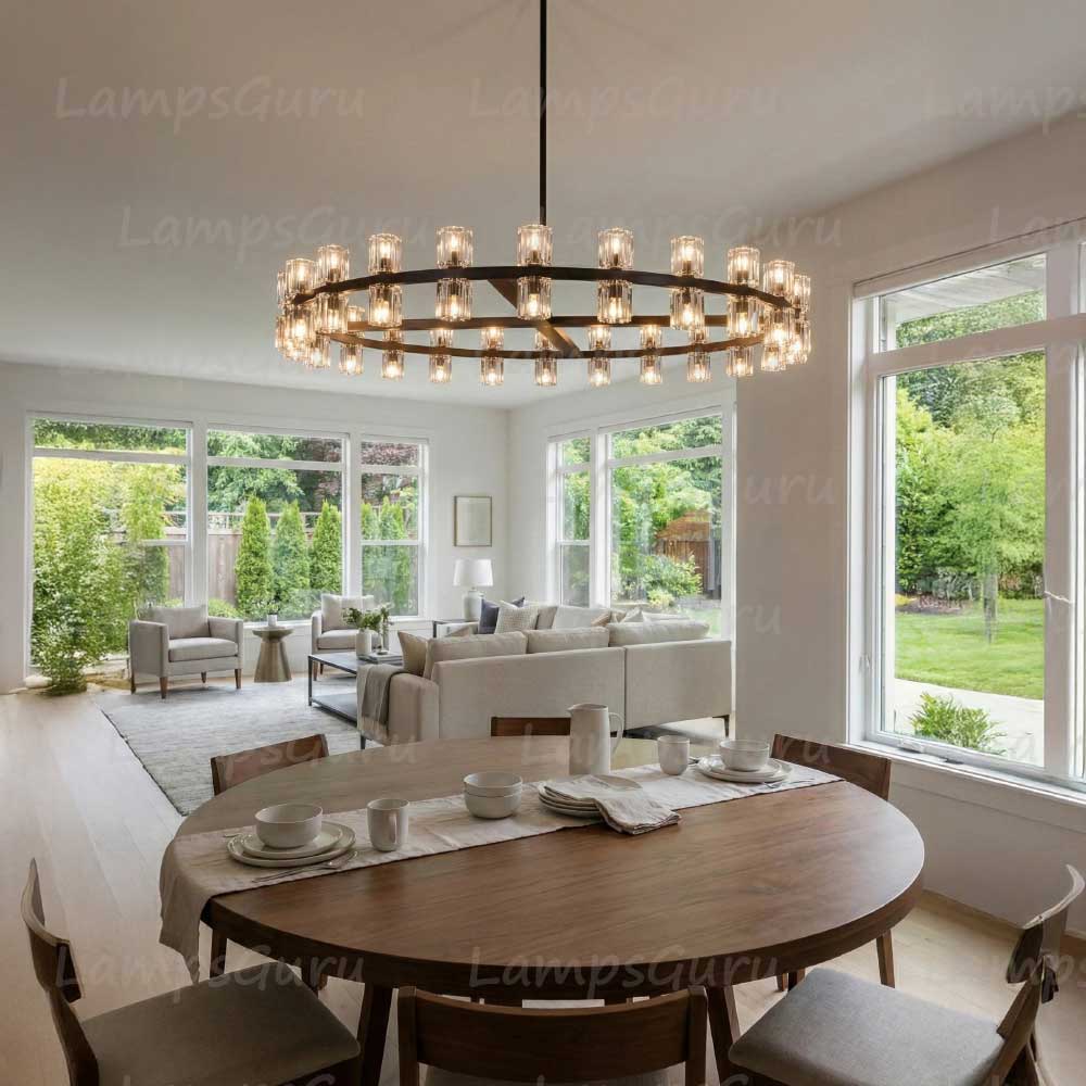 Arcachona LED Round Chandelier 48"