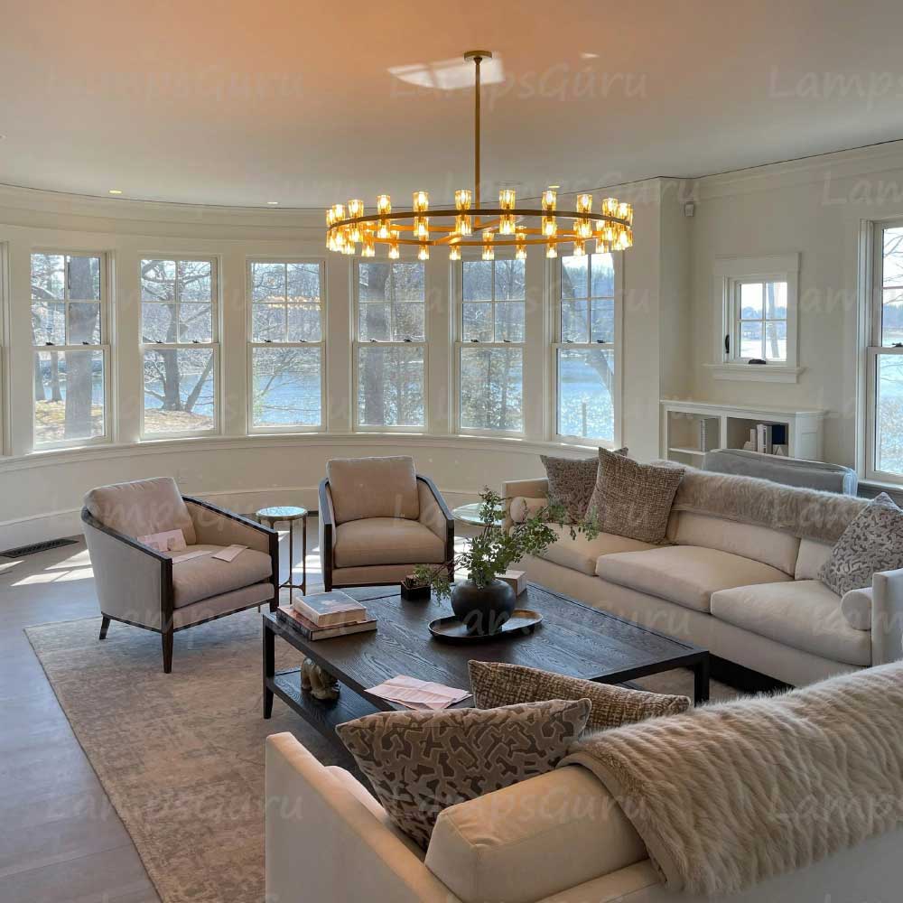 Arcachona LED Round Chandelier 48"