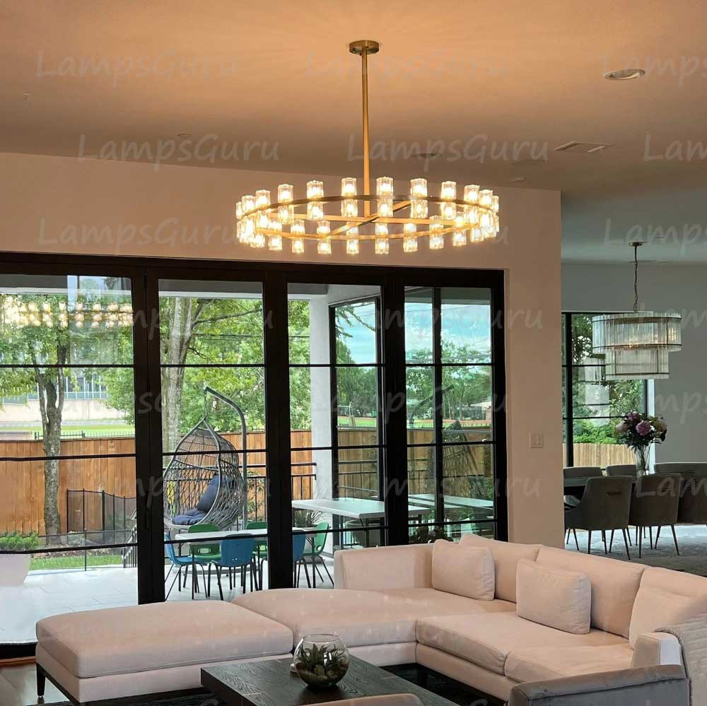 Arcachona LED Round Chandelier 48"