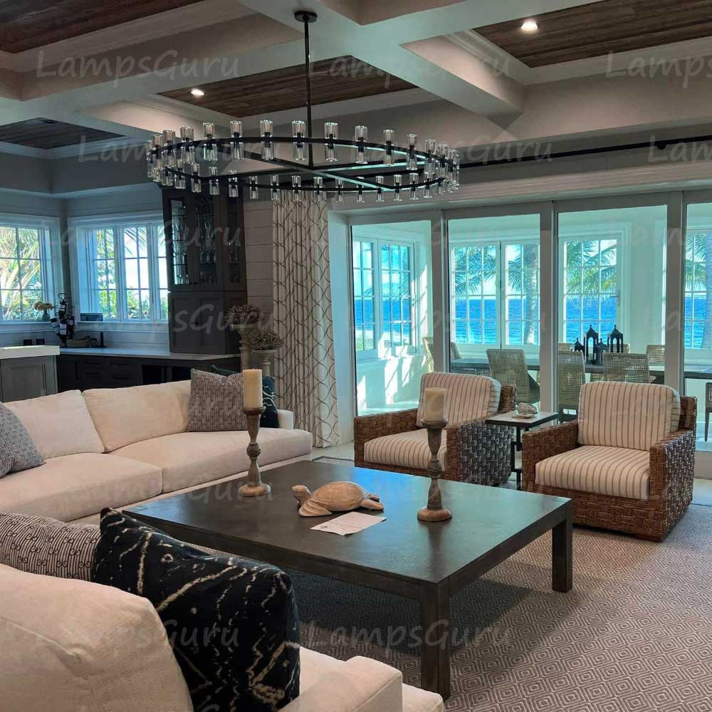 Arcachona LED Round Chandelier 60"
