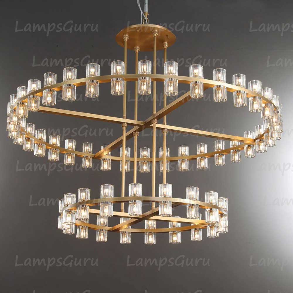 Arcachona LED Round Two Tier Chandelier 60"