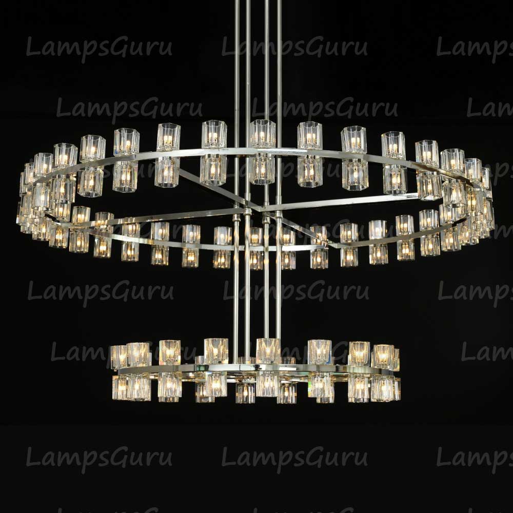 Arcachona LED Round Two Tier Chandelier 60"