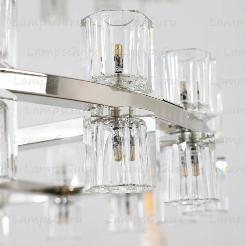 Arcachona LED Round Two Tier Chandelier 60"
