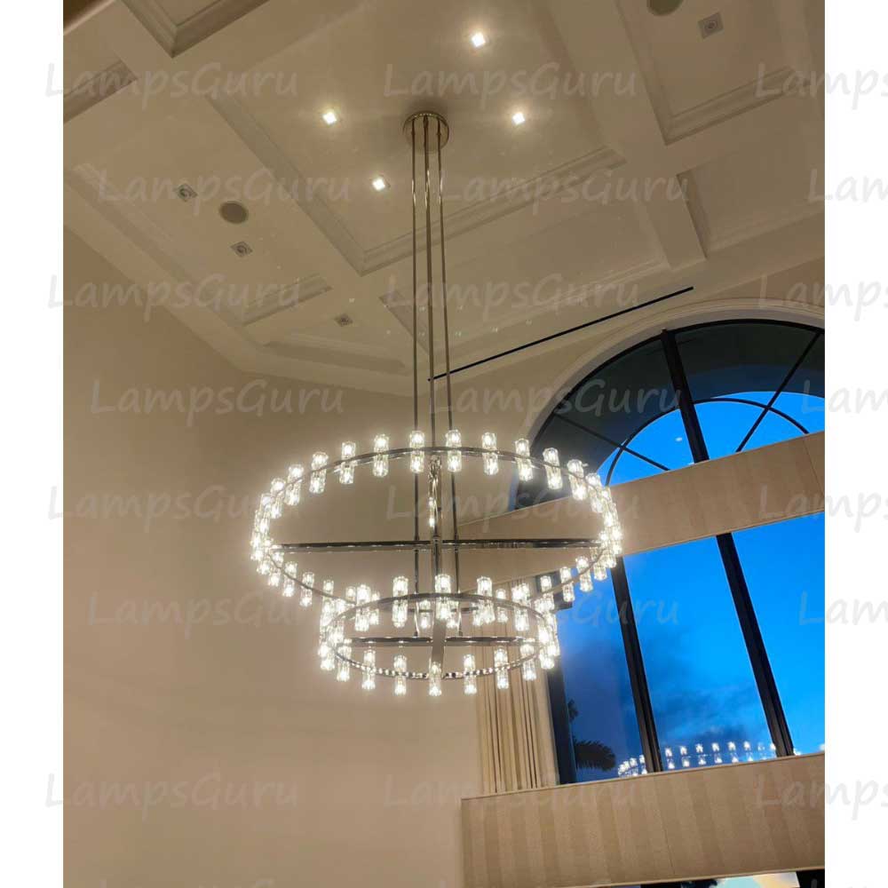 Arcachona LED Round Two Tier Chandelier 60"