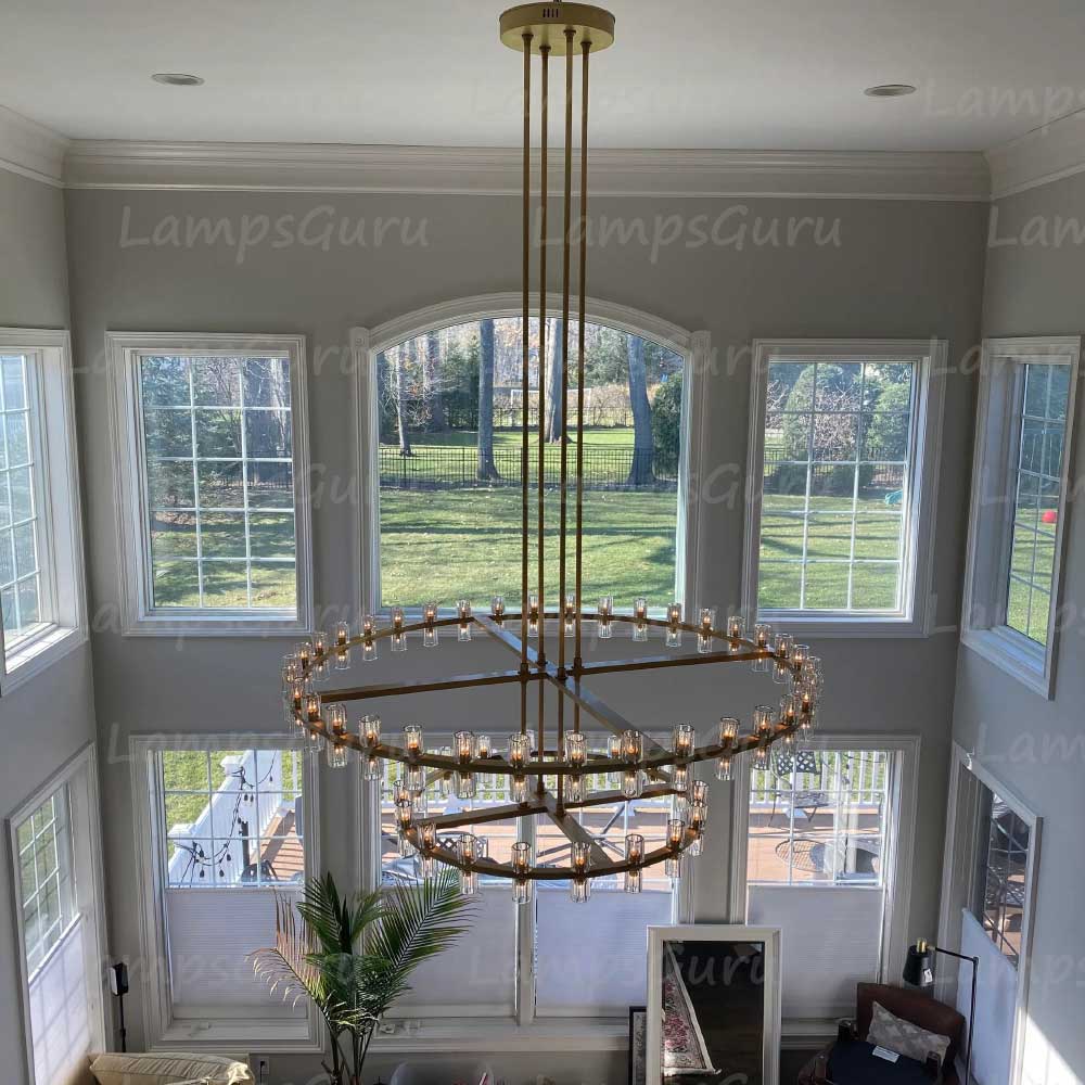 Arcachona LED Round Two Tier Chandelier 60"