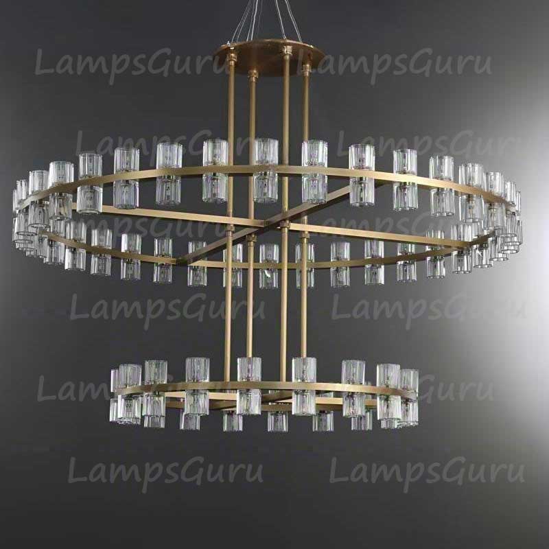 Arcachona LED Round Two Tier Chandelier 60"