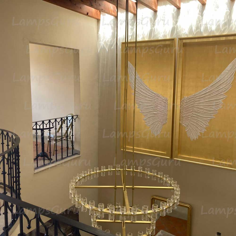 Arcachona LED Round Two Tier Chandelier 60"
