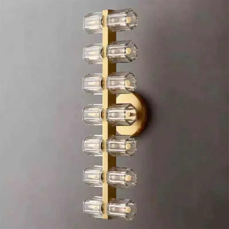 Arcachona Glass 14 Lights Wall Sconce