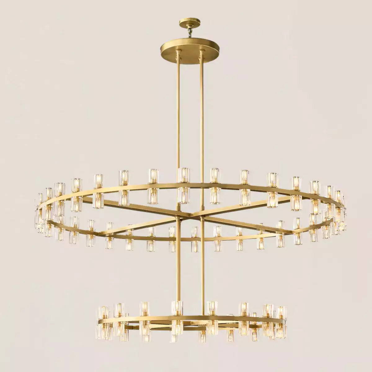 Arcachona LED Round Two Tier Chandelier 60"